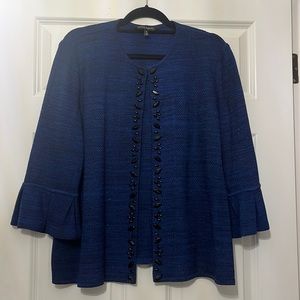 Ming Wang Bell Sleeve Embellished (XL) Jacket